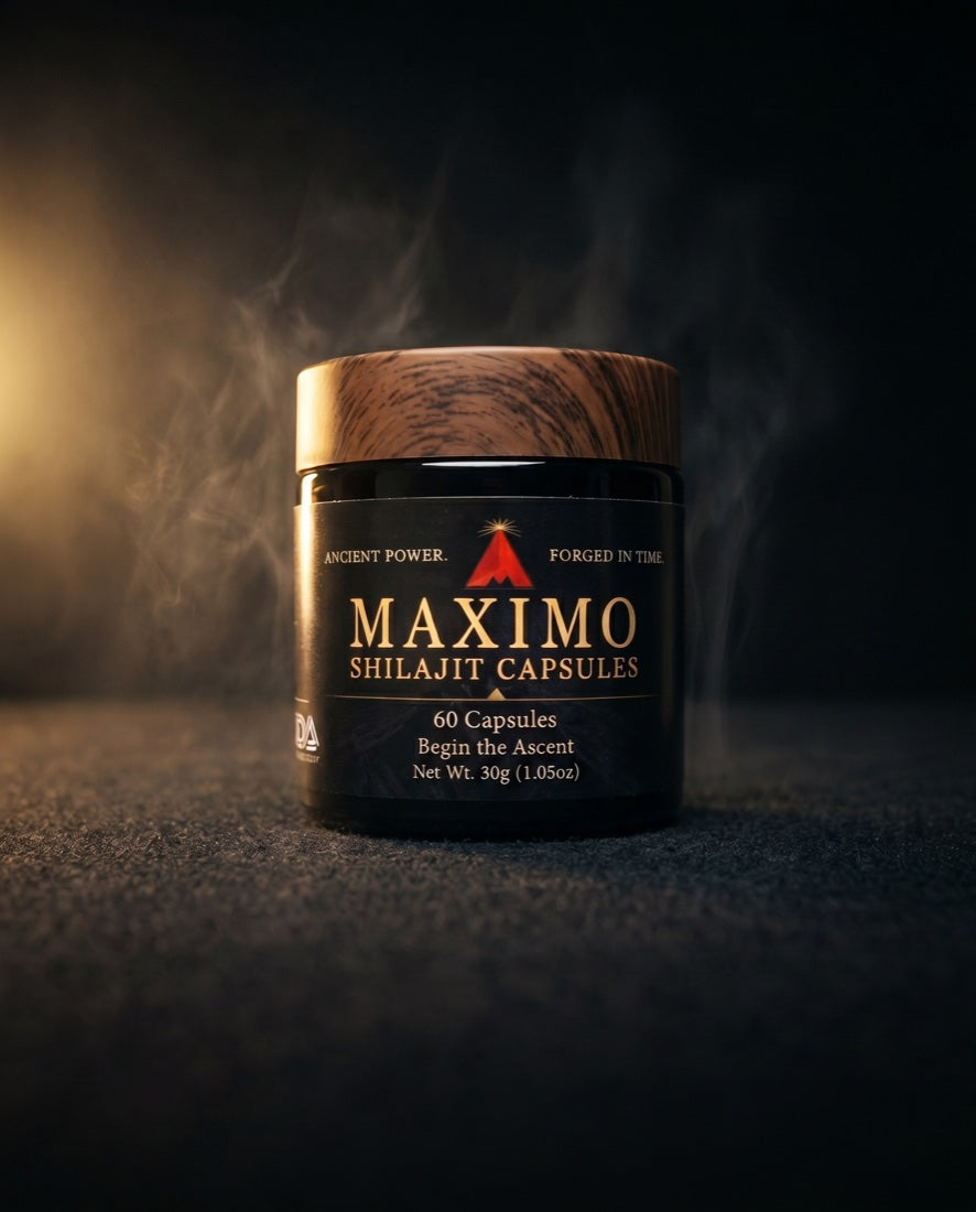 MAXIMO Shilajit Capsules — The Initiation, 60 capsules